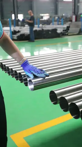 New and advanced production line#stainlesssteelpipe#weldedpipe#stainlesssteel#stainles#welding#tigwelding#bending#polishing#tubecutting#heatexchanger