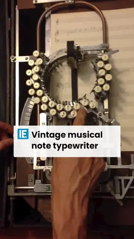 The Keaton Music Typewriter was the preferred tool used by musicians to print musical notes during the 1950s. #stem #engineering #Science