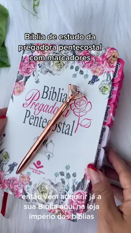 Biblia da pregadora pentecostal indicado pra pregadoras exposidores e missionarias  #pregacao #pregacaoforte #gospel #biblia #crente 