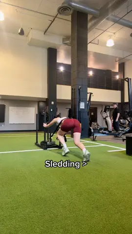 I love the sled 🏋️‍♀️ #gym #sledding #lifting #women 