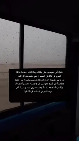 اليوم اكمل فقيدي شهرين في قبره اللهم ارحم تلك النفس الطيبه اللهم ارحم أبوي  حبيبي و اجعل له فردوسًا ونعيمًا غير مقطوع وارحمه برحمتك