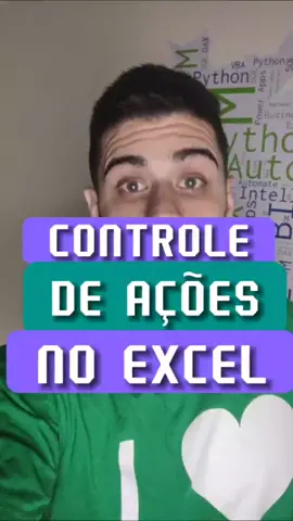 COMO CONTROLAR AÇÕES NO EXCEL? #excel #ações #planilha 