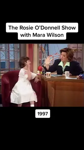 Mara is now the same age as rosie was in this video #nostalgic #nostalgia #nostalgiacore #retro #throwback #vintage #oldschool #Flashback #corememories #childhoodmemories #1990s #90s #1997 #90sthrowback #90saesthetic #90stv #tv #rosieodonnell #marawilson #interview #talkshow #fyp