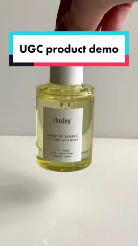 UGC product demo featuring Huxley Secret of Sahara Oil Light and More #ugcskincare #ugceurope #ugceesti #ugcproductdemo #huxleyskincare 