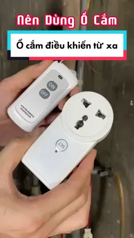Ổ cắm điều khiển từ xa máy bơm, bóng đèn, quạt #meohaychiase #shophoangminh 