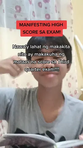 Manifesting high score sa exam this third quarter #studyingtips #studenttips #studentmotivation 