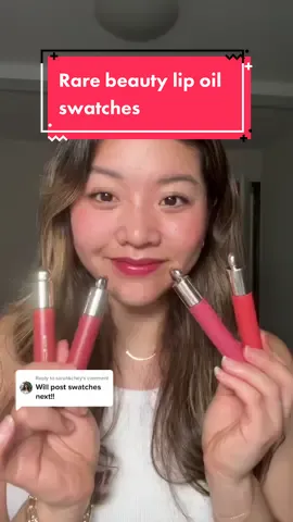Replying to @sarahkchey Shade w/ the 👑 is my ABSOLUTE fave #rarebeauty #lipoil #rarebeautylipoil #rarebeautytintedlipoil #tintedlipoil #beauty #swatches #sephorasale #warmskintone #warmundertone #fallmute 