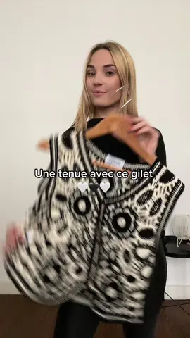 Gilet Cadix de Annahpa 🤍🖤 #gilet #tendance #giletmacrame #OOTD #springfashion #springoutfit 