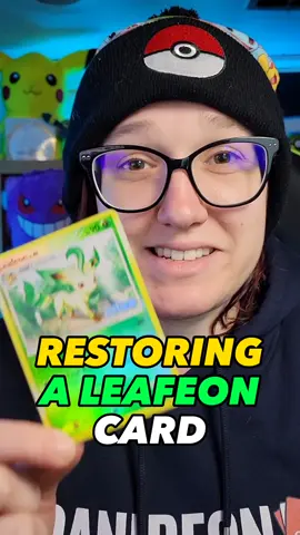 See how I cleam and restored this beautiful leafeon for my Pokémon card collection! #leafeon #pokemoncard #pokemoncardcleaning #pokemoncollector #pokemoncommunity 