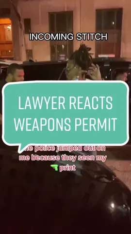 Concealed weapons permit! #criminaldefenselawyer #bettercallbigney #lawyerreacts #trafficstop 