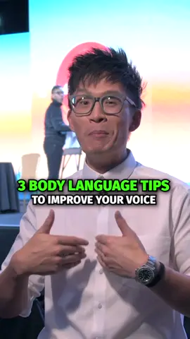 If you change your body language, it changes your voice. They're both linked!