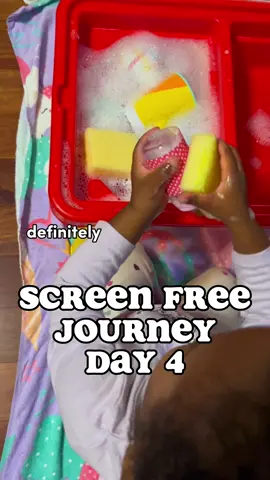 Day 4 of our Screen Free Journey #screenfree #screenfreeplay #sensoryplayideas #sensorybinideas #screenfreemorning #screenfreeparenting 