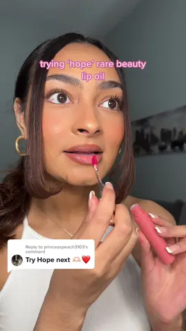 Replying to @princesspeach3103 hope @rarebeauty  tinted lip oil!! #rarebeauty #rarebeautylipoil #lipoil #alivewithcolor #rarebeautytintedlipoil #selenagomez #rarebeautymakeup #softpinchtintedlipoil #viralmakeup 