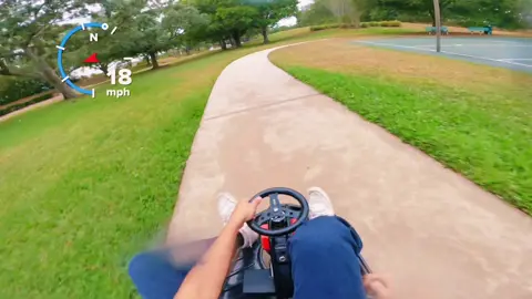 I found out my favorite time to ride is during a little light rain, all the parks are completely empty 🙌 #crazycart #cartok #taxigarage 