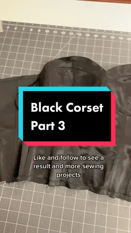 Sewing Black Classic Corset. Part 3. #sew #sewing #corset #sewingcorset #corsetchallenge #corsets #classic #makingdress #sewing #sewingdress 