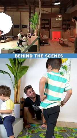 here's a look into how we made the Ultimate cardboard fort #behindthescenes #sidebyside 