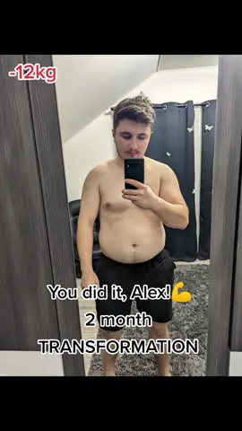 You did it! 💪 2 month TRANSFORMATION completed ✔️ #fatloss #GymTok #FitTok #bodytransformation #motivation #gym #Fitness #weightloss #health #inspiration #instagram #online 