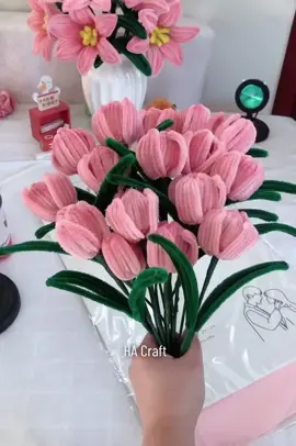 Hướng dẫn bó hoa tulip kẽm nhung#tulam #kemnhung #hoakemnhung #bohoatulip #huongdan 