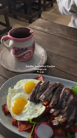 📍Jardin, in Orange 10/10 DEFINITELY RECOMMEND 🫶🏽🫶🏽 omg guys this restaurant is soooo gooood! service, cafe de olla, ambiance, everything! we got the chilaquiles & they actually had a kick to them, the cafe de olla actually tasted home made, and the muuusssicccc 10/10 they were playing Jose Jose, Ana Gabriel, all the vibes 💕 #jardinautenticacocina #orangecounty #brunchinorangecounty #mexicanrestaurant  #cocinaautentica #latinacommunity #orangecountymexicanfood 