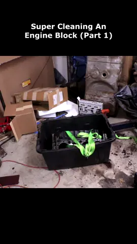 Super Cleaning an Old Engine Block (Part 1) #engine#CleanTok