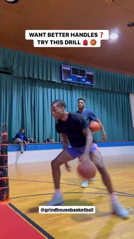 WANT BETTER HANDLES❓ TRY THIS DRILL 🎒🏀 I love the drill because it allows you to work on not only your ballhandling, but also your lateral movement. Being able to change directions, and have a good body control allows you to be more effective with performing all types of moves.  Let me know if this drill is helpful and if you want more videos like this… #GrindHouseBasketball #iTrainWithMarcusWalker #Basketball #basketballtiktok #basketballtraining #fyp #handles #DT 