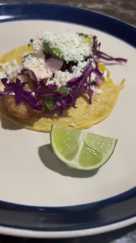 Fish Tacos for dinner 🤤 #DinnerIdeas #fishtacos #fyp #lime #yellowcorntortillas #foodtiktok #familydinner 