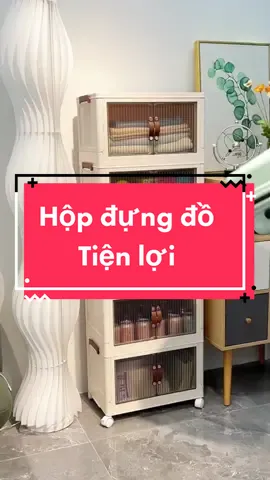 Hộp nhựa đựng đồ gấp gọn cửa trong ,xếp chồng lên nhau được và có bánh xe dễ dàng di chuyển #tienichgiadungkm #giadungtienich #tienichgiadinh 