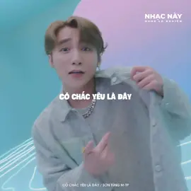 Một bài hát dành đến cho tất cả những ai đang yêu, chưa yêu, và sẽ được yêu ... #cochacyeuladay #sontungmtp #nhacnaynghelanghien #tiktokgiaitri #VietNamToiYeu #theanh28 