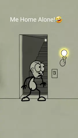 Me home alone!🤣🤣 #animations #comedy #trending #crazy #fyp #funnymemes #funnyvideos #viral 1#memes #foryoupage #foryou #dark 