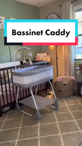 I feel like this bassinet caddy will be so helpful in the newborn stage. What else will I need?! #pregnant #nesting #pregnancy #fyp #bassinet #newborn #firsttimemom #sahm #mom #nursery #baby #amazon #amazonfinds #amazonmusthaves 