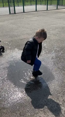 #PlayingOutside #splash #jumpinginpuddles #water 