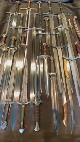 Lord of the Rings Sword Collection, getting ready to do some cleaning to the collection. #lordoftheringscollection #unitedcutlery #lordoftheringstiktok #lordoftherings 