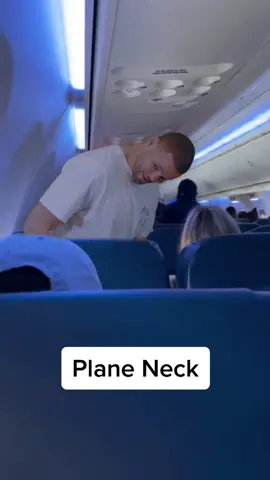 research has shown that standing up immediately when the plane stops can cause Plane Neck. Be safe ya #plane #neck