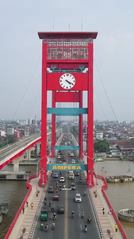 Ampera Bridge🌉 Kapan kalian terakhir lewat sini?😁 #ampera #amperapalembang #amperabridge #jembatanampera #palembang #palembangtiktok #palembangcity #serunyabareng #mudik #mudik #mudik2023 