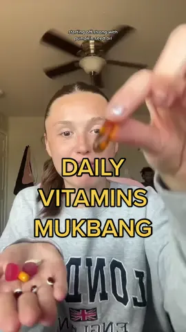 Daily vitamins mukbang 💊 