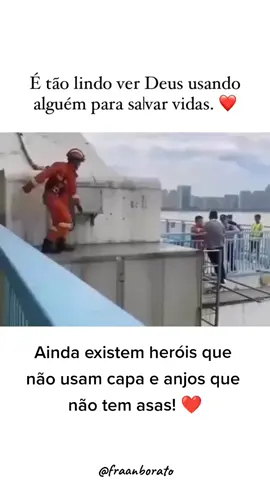 Ainda existem heróis que não usam capa e anjos que não tem asas! ✨❤️ #anjos #heroisemcapa #bombeiro #salvavidas #Deus #planosdedeus #foryou #fyyyy 