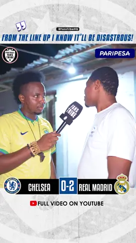 Watch Kenneth’s FULL INTERVIEW ON YOUTUBE - LINK IN BIO 📺 🗣 🔥  #naijafootball #tiktoknigeria #naijatiktok #PremierLeague #levelupafrica #africanfootball Chelsea 0-2 REAL Madrid highlights