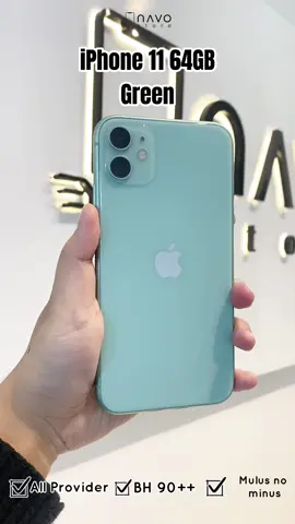 ‼️iPhone 11  64Gb Green‼️ ——Only 1 item—— ✅ Kapasitas 64GB ✅ All Provider ✅ BH 90++ ✅ Mulus, no minus ✅ All fungsi normal  Yuk buruan di CO sebelum ketikung sama yg lain!! 🤩🔥 Shopee : navostore Tokped : navostore IG : navostore #iphone #jualbeliiphonejogja #apple #iphonemurah #jualbeliiphonesecond #iphonejogja #rekomendasiiphone #iphone11 #fyp #fypシ 