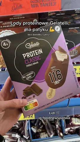 Których próbowaliście? 🤔 ig foodnewspolska, zapraszam :)) #dc #dlaciebie #fyp #nowość #zakupyspozywcze #lody #lodyproteinowe #proteinowe #lidlpolska #bezdodatkucukru 