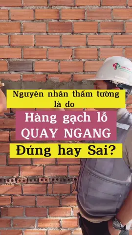 Nguyên nhân thấm tường là do hàng gạch lỗ quay ngang, Đúng hay sai???Và cách xử lý chống thấm tường ngoài hiệu quả nhất! #xaydungnhanpho #nhanphoconstruction #NPconstruction #xaynhatrongoinhanpho #xaynhatrongoibrvt #xaynhatrongoidongnai #xaynhatrongoimiennam #kythuatthicong 