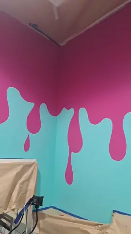 melting ice cream mural I painted at#murals #froyo #muralist #melt #airbrushing #mural #airbrush #muralsmanifested #artistsoftiktok #custommural #artfans #art #fozenyogert  Sip & sweet Clayton they even did the bathroom too cool