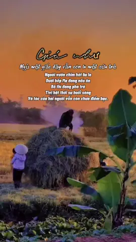 Tuổi thơ bên Mẹ Cha là ký ức tuyệt vời nhất của con.