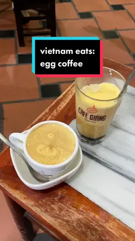 getting egg coffee from the OG spot Cafe Giang! ☕️  #vietnam #cafe #eggcoffee #vietnamesecoffee #vietnamfood #travelvietnam #hanoi 