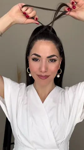 Easy Eid Hairstyle 🤍✨ #easyhairstyle #hairideas #braidedhair #hairinspiration #springhair #hairtok2023 