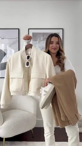 This Zara bomber 🍦 #grwm #fashioninspo #neutraloutfit #springfashion #zarabomberjacket 