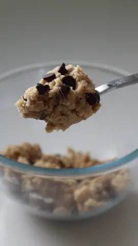 edible cookie dough 4 one!! (recipe below) 👩🏻‍🍳🍪 ingredients:  1/2 cup flour 1 Tbsp white sugar 2 Tbsp brown sugar pinch salt 1 Tbsp softened butter 1 Tbsp milk 1 tsp vanilla chocolate chips 1. Microwave the flour for 30 seconds to kill any bacteria and stir well. Mix the rest of the ingredients in until it forms a thick dough. Enjoy :) #cookiedough #ediblecookiedough #snack #midnightsnack #cooking #Recipe #dessert #food #foodtiktok 