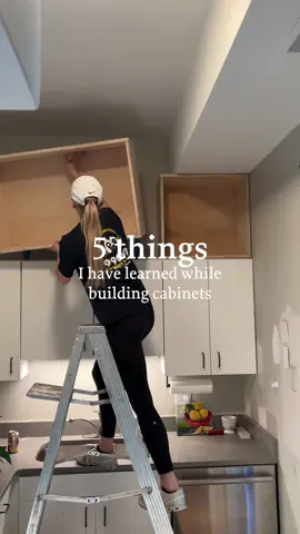 Learn from my mistakes and do these five things when building any kind of cabinets! #kitchenrenovation #cabinetmaking #diyhome #oneroomchallenge #orcat 