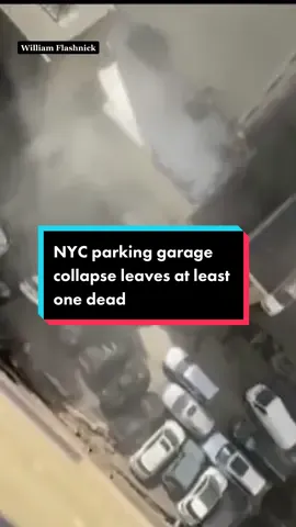 At least one person has died and several others were injured after a parking garage in New York City partially collapsed, sending cars crashing down to the basement. #newyorkcity #lowermanhattan #news 