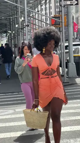 A Goddess walking in New York  . Bag @adolophine 