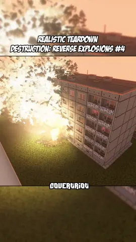 Realistic Teardown Destruction: Reverse Explosions #4 | Full Videos on my YouTube! #teardown #teardowngame #teardownmods #satisfying #simulation #gaming #asmr #explosions #tnt #timerewind